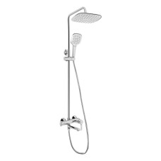 Душова система універсальна Qtap Grand на три споживачі (з виливом) QTGRACRM1004 Chrome