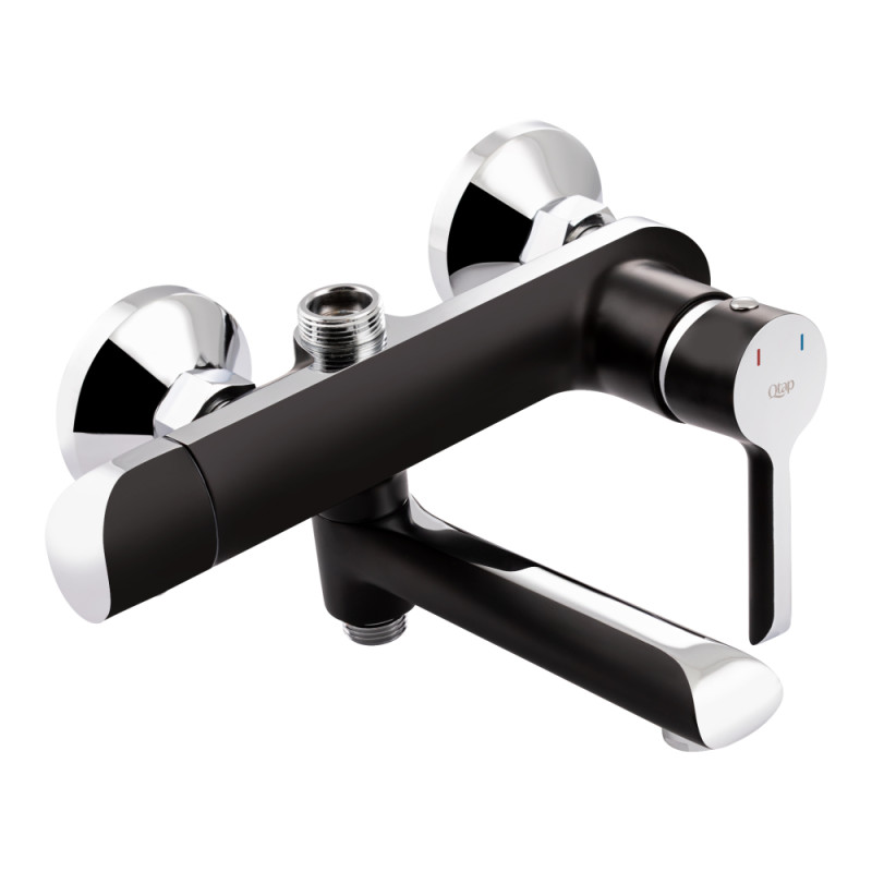 Душова система універсальна Qtap Grand на три споживачі (з виливом) QTGRABCR1004 Chrome/Black