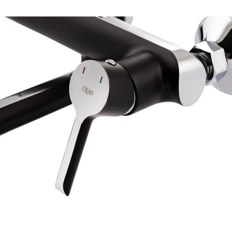 Душова система універсальна Qtap Grand на три споживачі (з виливом) QTGRABCR1004 Chrome/Black