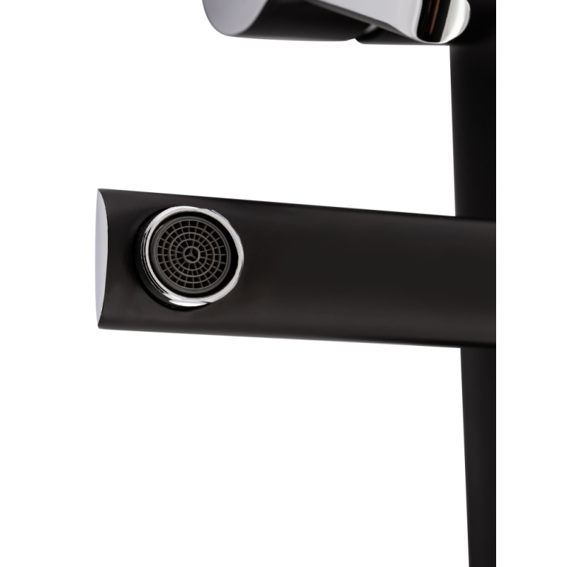 Душова система універсальна Qtap Grand на три споживачі (з виливом) QTGRABCR1004 Chrome/Black