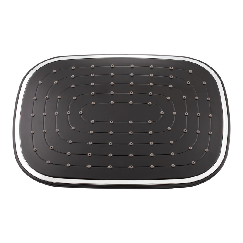 Душова система універсальна Qtap Grand на три споживачі (з виливом) QTGRABCR1004 Chrome/Black