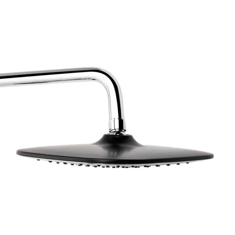 Душова система універсальна Qtap Grand на три споживачі (з виливом) QTGRABCR1004 Chrome/Black