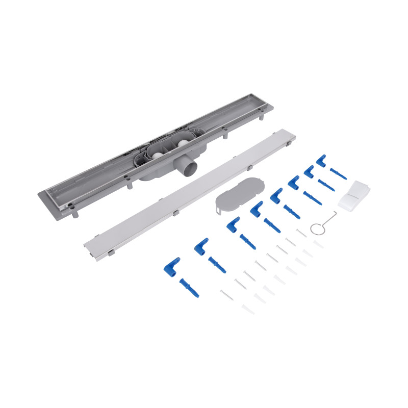 Трап Qtap Dry Tile304-600 лінійний з сухим закривом під плитку 600 мм