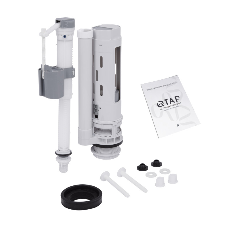 Унітаз-компакт Qtap Presto безобідковий з сідінням Soft-close QT24221217AW