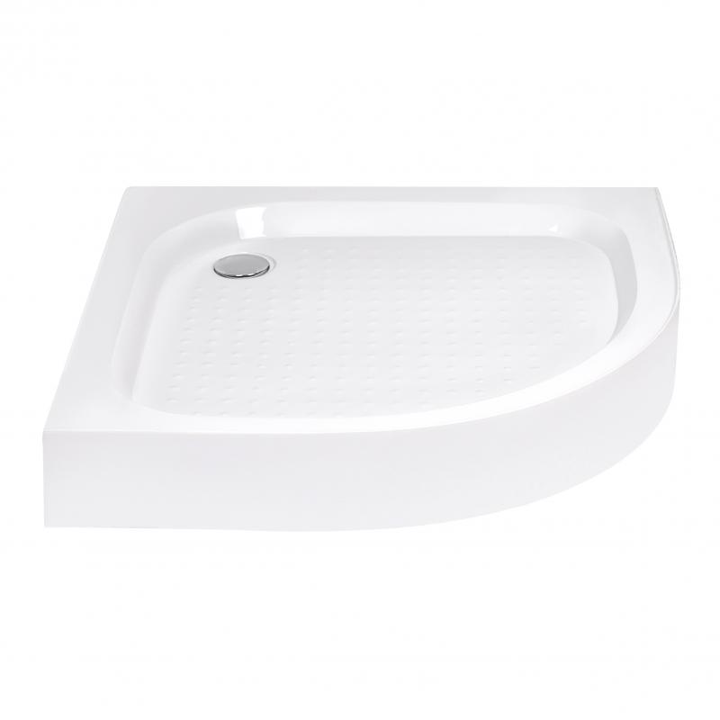 Душова кабіна Lidz Latwa SC90x90.SAT.LOW.GR, скло тон. 4 мм + Lidz Душовий піддон KAPIELKA ST90x90x14