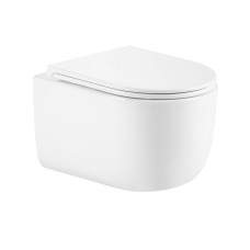 Унітаз підвісний Qtap Taurus безободковий з сидінням Soft-close QTTAU26W45428
