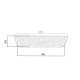Лійка для верхнього душу Qtap Hlavova 300x200 мм прямокутна QTHLA107BLM45783 Black Matt