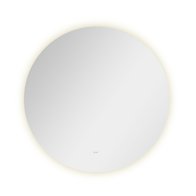 Дзеркало Qtap Taurus R600 з LED-підсвічуванням Touch, з антизапотіванням, з димером, рег. темп. кольору (3000-6500K) QT2478R607