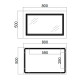 Дзеркало Qtap Cardinal (CA1) 800х500 з LED-підсвічуванням Touch, з антизапотіванням, з димером, рег. темп. кольору (3000-6500K) Reverse QT0478C5080