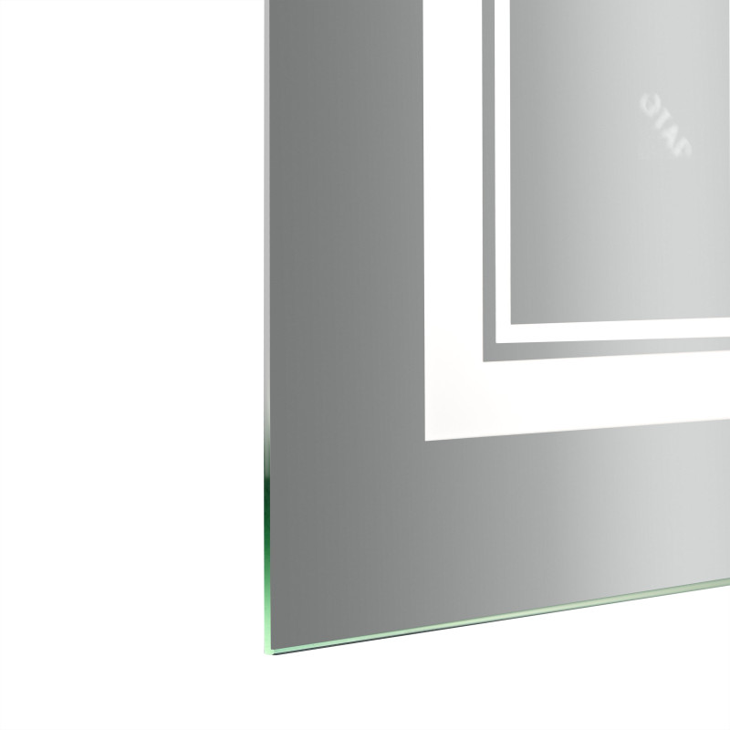 Дзеркало Qtap Cardinal 600х800 з LED-підсвічуванням Touch, з антизапотіванням, з димером, рег. темп. кольору (3000-6500K) QT0478C6080