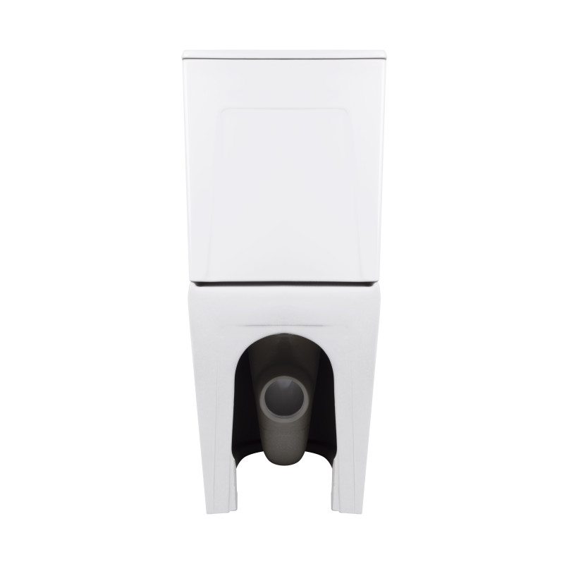 Унітаз підлоговий Qtap Virgo Ultra Quiet безобідковий з сидінням Soft-close WHITE QT18226092AW