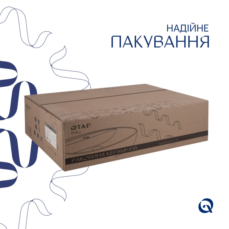 Раковина Qtap Cardinal 565х400х130 White QT0411K177WN