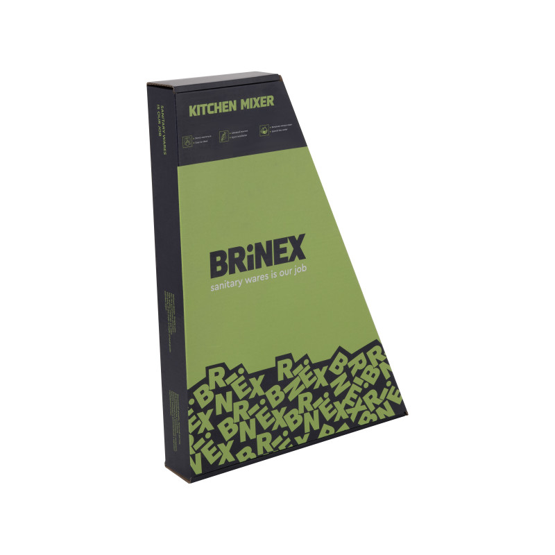 Змішувач для кухні U-образний Brinex Pure 015F U-образний  Nickel BRIPUR015FNKL