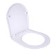 Сидіння для унітаза (Grand) 425х363х30 мм, White, з мікроліфтом Slim Duroplast, Quick Relase Qtap
