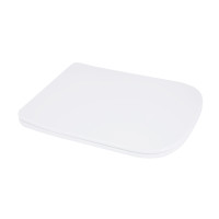 Сидіння для унітаза підлогового (Aries) 445×360×30 мм, White, з мікроліфтом? Slim Duroplast, Quick Release QT03228302W3 Qtap