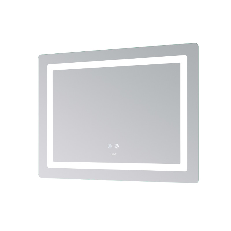 Дзеркало Lidz Kubis (KU2) 800х600 з LED-підсвічуванням Touch, з антизапотіванням, з димером, рег. яскравості LD78LF904806048446