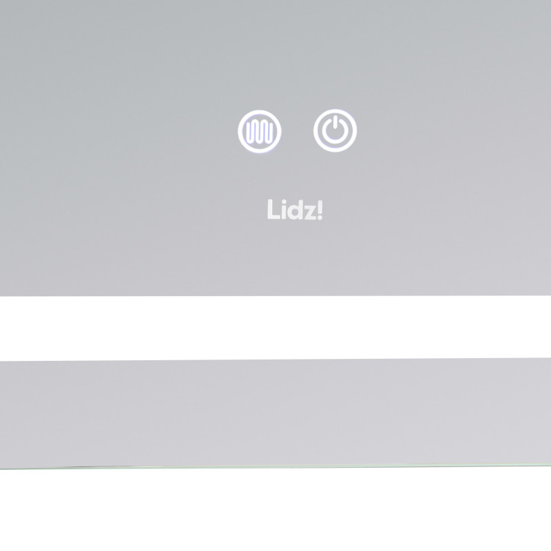 Дзеркало Lidz Kubis (KU2) 900х700 з LED-підсвічуванням Touch, з антизапотіванням, з димером, рег. яскравості LD78LF904907048452