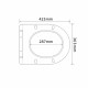 Сидіння для унітаза Qtap (Robin 490) 425x363x50 мм, Matt Black, з мікроліфтом Slim Duroplast, Quick Release QTSC179MB48676