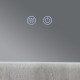 Дзеркало Qtap Taurus (TA2) 800×600 мм з LED-підсвічуванням Touch, з антизапотіванням, з димером, рег. темп. кольору (3000-6500K) QTTAU8006004895