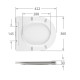 Сидіння для унітазу Qtap (Taurus 490) 422x360x30 мм, White, з мікроліфтом, Slim Duroplast, Quick Release QTSC179W49383