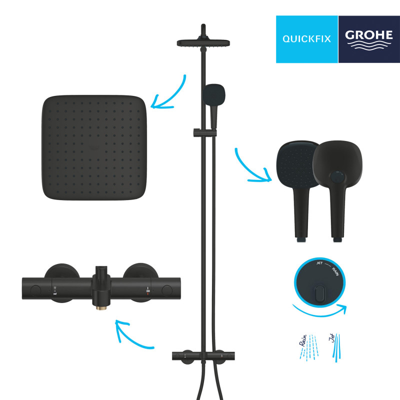 Душова система термостатична Grohe QuickFix Vitalio Comfort System 250 269842431