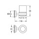 Склянка з тримачем для ванної кімнати Grohe QuickFix Start Cube 41097000