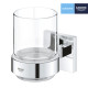 Склянка з тримачем для ванної кімнати Grohe QuickFix Start Cube 41097000