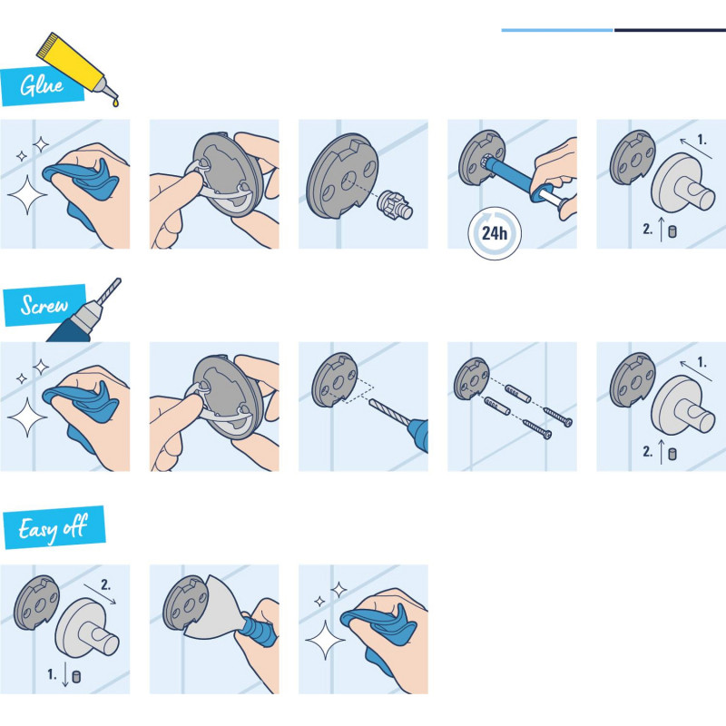 Склянка з тримачем для ванної кімнати Grohe QuickFix Start Cube 41097000
