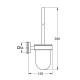 Йоржик для унітаза настінний Grohe QuickFix Start Cube 40977000