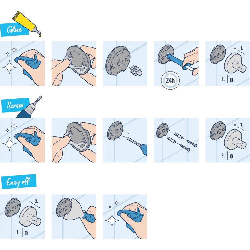 Йоржик для унітаза настінний Grohe QuickFix Start Cube 40977000