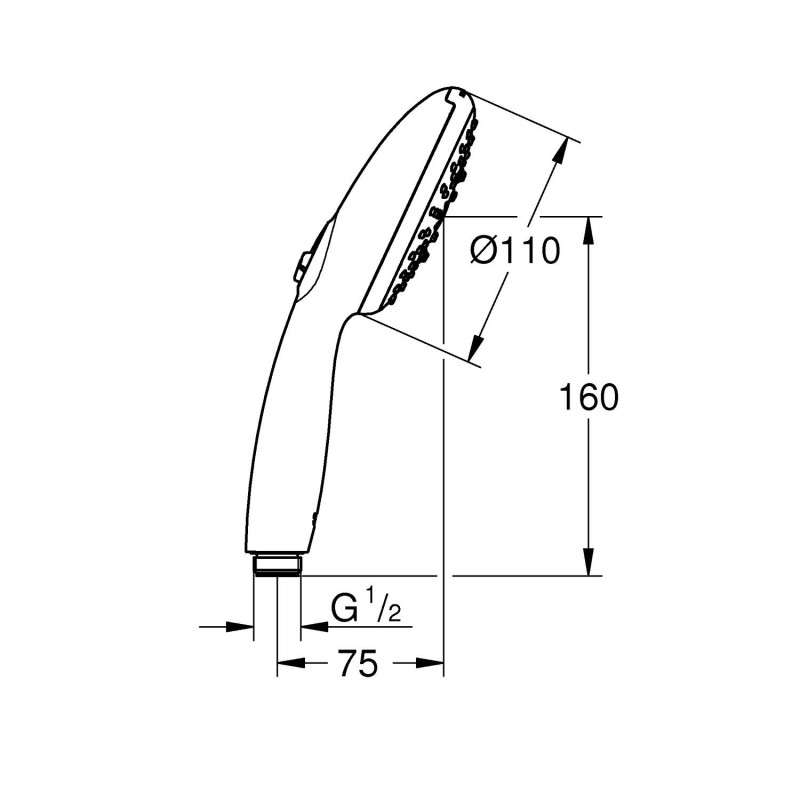Лійка для ручного душу Grohe QuickFix Vitalio Start 110 27946001