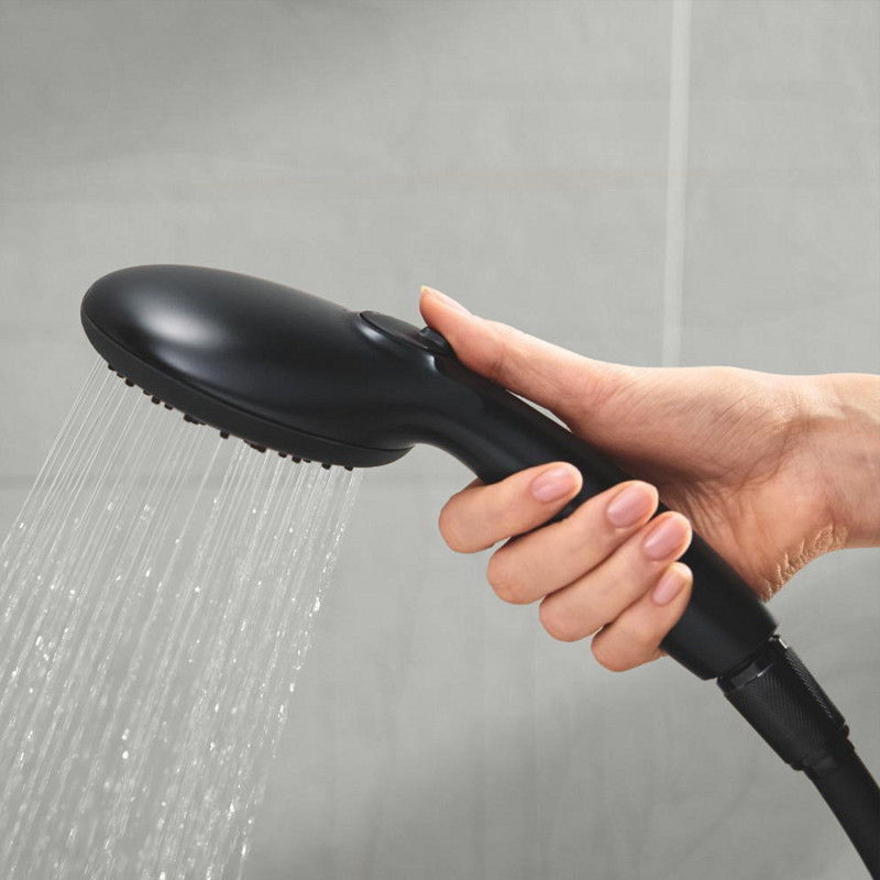 Змішувач термостатичний для душу Grohe QuickFix Start Black UA303908T2