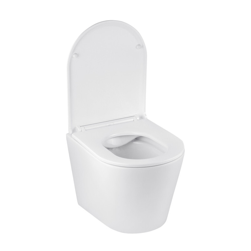 Комплект 4 в 1: Інсталяція Grohe Solido 2 в 1 38971000 + Панель змиву для унітаза Grohe Even 389662430 + Унітаз підвісний безобідковий Kroner Armada WHI513636 RIMLESS з сидінням Slim Duroplast / Soft-close / Quick relase KA513636WHIR (38971966243KA51R)