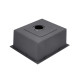 Кухонна мийка Kroner KRP Schwarze - 4545HM PVD (3.0/1.0 мм)