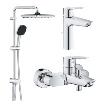 Набір змішувачів 3 в 1 для ванної кімнати Grohe QuickFix Start M-Size UA202305RM