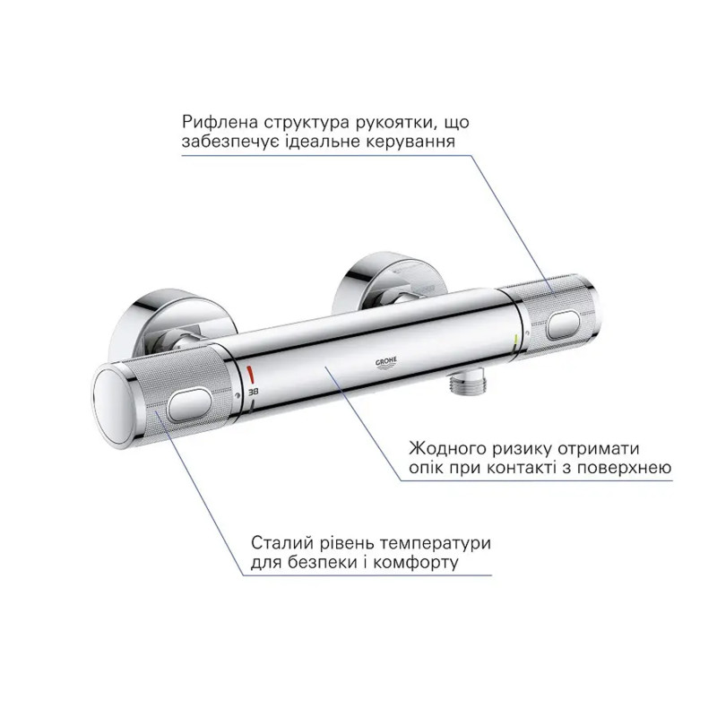 Змішувач термостатичний для душу Grohe QuickFix Precision Feel 34790000