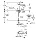 Змішувач для раковини Grohe QuickFix Dice M-Size 1018322430 з донним клапаном