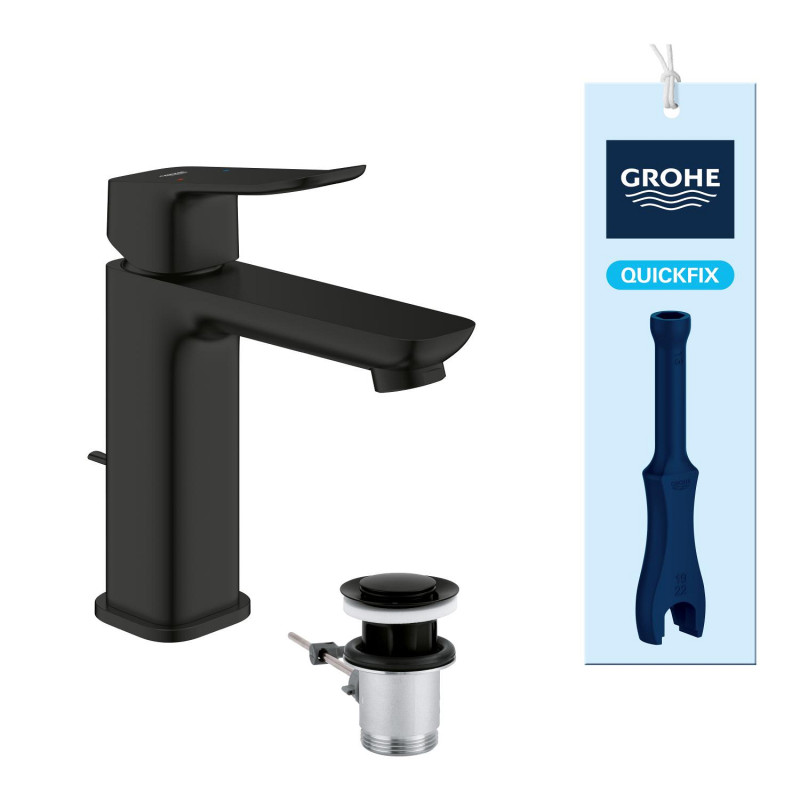 Змішувач для раковини Grohe QuickFix Dice M-Size 1018322430 з донним клапаном