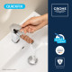 Змішувач для раковини Grohe QuickFix Dice ES M-Size 1018360000 з донним клапаном