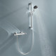 Набір змішувачів Grohe Quickfix термостат для душу з душовим гарнітуром Precision Flow THM та змішувач для раковини StartEdge S-Size UA202503TE