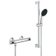 Набір змішувачів Grohe Quickfix термостат для душу з душовим гарнітуром Precision Flow THM та змішувач для раковини StartEdge S-Size UA202503TE