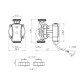 Насос циркуляційний Pumpman GRC32/7/130 Нmax 7м Qmax 3,6куб.м P 52 Вт