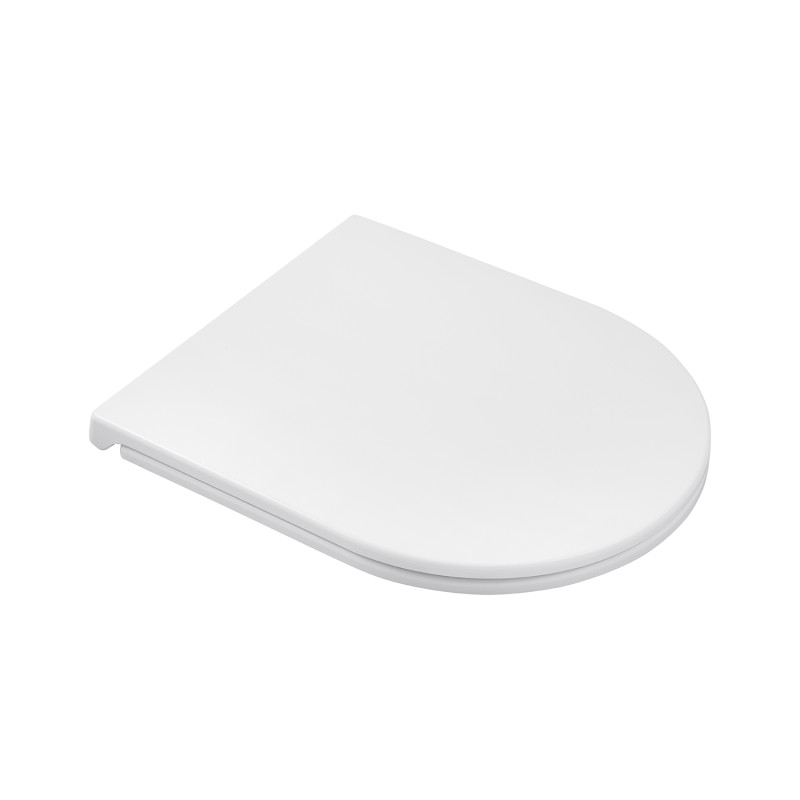 Унітаз підвісний безобідковий Kroner Harz WHI493736 RIMLESS з сидінням Slim Duroplast / Soft-close / Quick relase (KH493736WHIR)