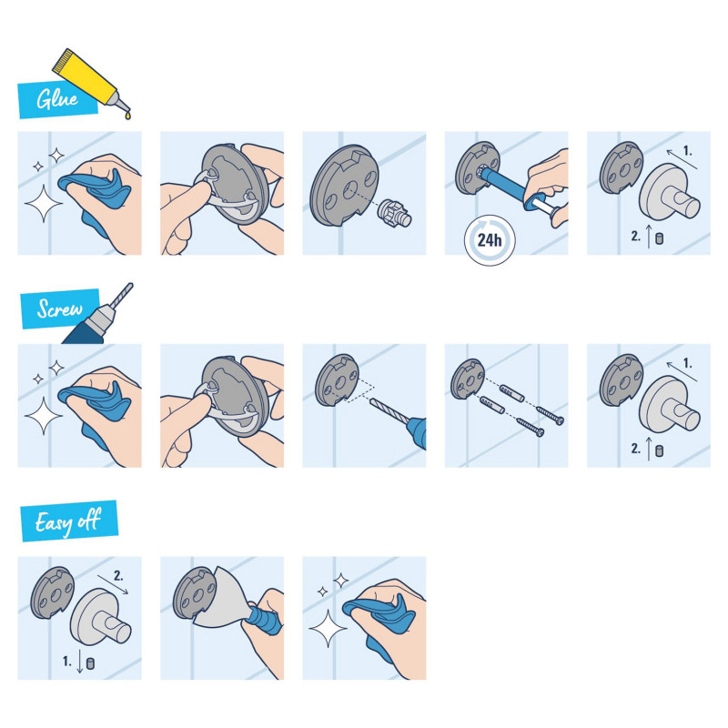 Гачок для ванної кімнати Grohe QuickFix Start Cube 409612430