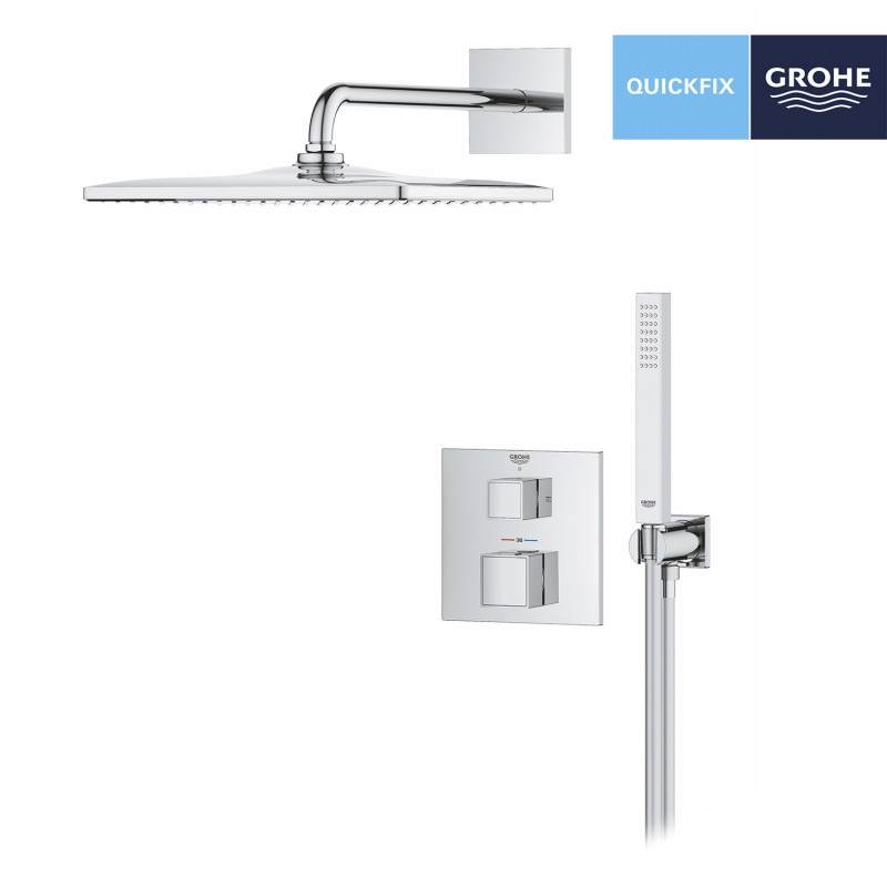 Душова система прихованого монтажу Grohe QuickFix Precision Cube Vitalio Rain Mono 310 Cube 34879000