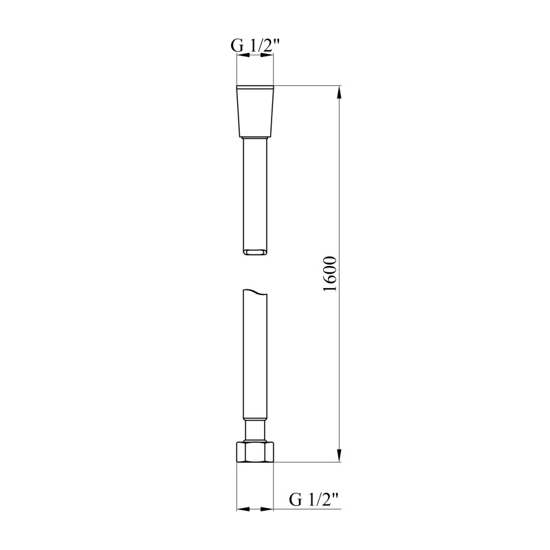 Шланг для душу Kroner KRM - SCH607 Anti-Twist 160 см