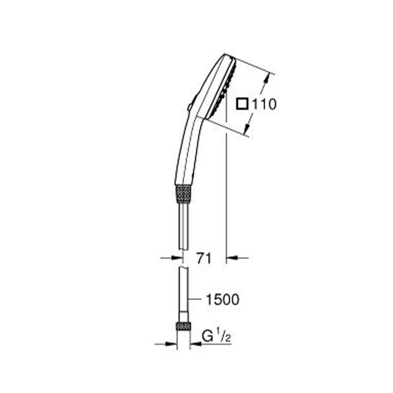 Душовий набір Grohe QuickFix Vitalio Comfort 110 26973001