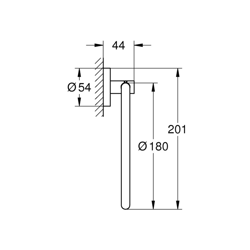 Тримач для рушників Grohe QuickFix Start 411742430