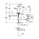 Змішувач для раковини Grohe QuickFix Start ES M-Size 23552002 з донним клапаном