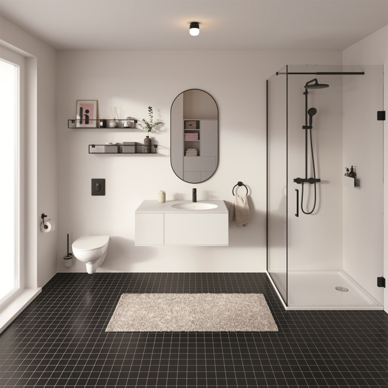 Змішувач для раковини Grohe QuickFix Start M-Size 234552432 з донним клапаном